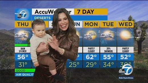 ABC7 meteorologist Leslie Lopez talks about her son Nolan's surprise appearance during this morning's show and how it highlighted the reality for many moms working from home.https://abc7.la/3ahaDbI | ABC7 Morning Show