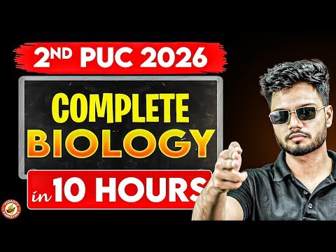 🔥 2nd PUC Biology One Shot | 2nd PUC | Most important questions Biology 2nd PUC | Basavaraj Sir