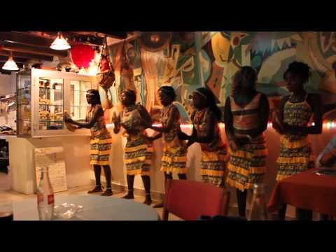 Traditional African dance. Diola. Cap Skiring. Casamance.Senegal.