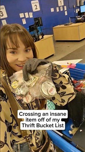 Finding someone's entire political pin collection abandoned at the bottom of this bin #thrifting