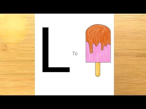 How To Draw "L" Letter Drawing Step By Step ‪@FarjanaDrawingAcademy‬