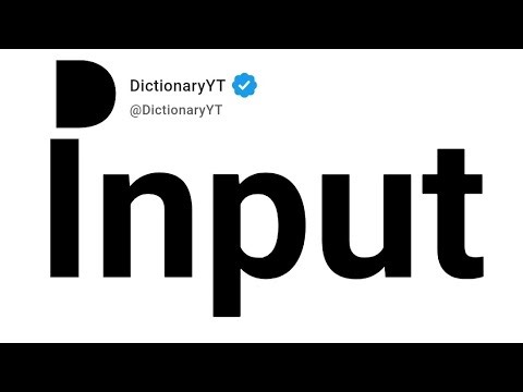 Input Antonyms | Opposite Words