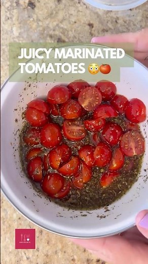 STOP SCROLLING! These Marinated Tomatoes Are ADDICTIVE 😳🍅🔥 (Vegan + GF Glow)