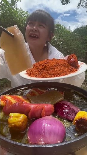 asmr people eating spicy food | people eating asmr spicy food #eating #mukbang #Shorts #yummy #food