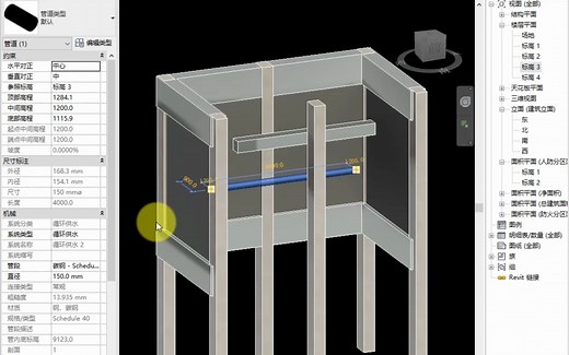 Revit中构件在三维视图可见，在平面视图不可见的处理方法总结