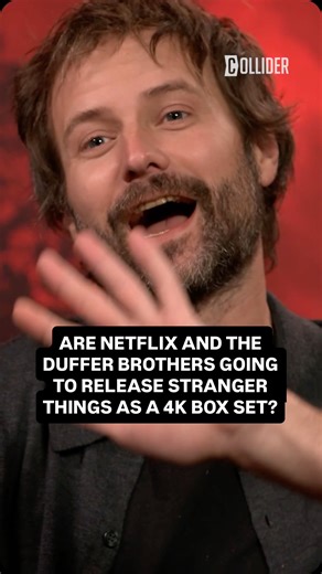 83K views · 919 reactions | Collider ask the Duffer Brothers whether we can expect a BIG 4K box set release of Stranger Things.. maybe including some extras?   #DufferBrothers #StrangerThings #StrangerThings5 @colliderfrosty @rossduffer @strangerthingstv @netflix | Collider.com | Facebook