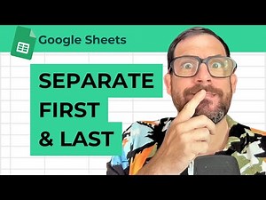 How To Separate First And Last Name In Google Sheets