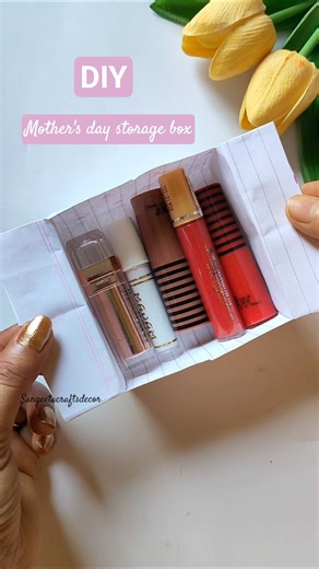 Make a easy paper storage box for mother's day #diy #gift #craft #shorts #papercraft