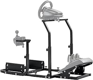 Dardoo Gaming Simulator Cockpit Stand Adjustable Fits for Logitech G29 G920 G923, Thrustmaster, Fanatec Racing Wheel Stand Not Included Steering Wheel, Pedal, Shifter and Seat
