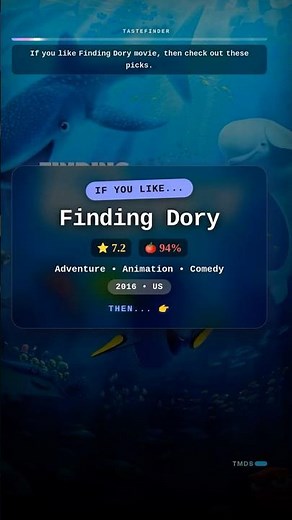 If you liked Finding Dory, try these picks.