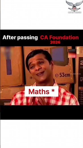 After Passing CA Foundation 2026..... #catestseries #memes #shorts