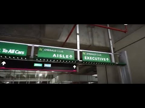 Tour of selection at MIA National Rental Car Executive Emerald Club Aisle