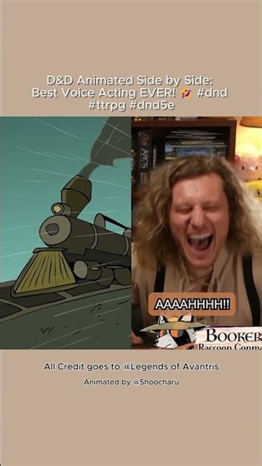 D&D Animated Side by Side: Best Voice Acting EVER! 🤣 #dnd #ttrpg #dnd5e Uprooted S2E1