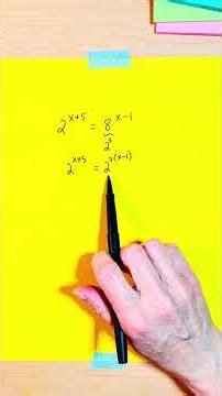 Solve an exponential equation by changing bases