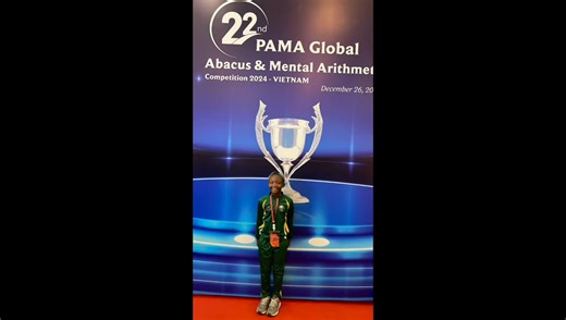 🇩🇪🏆 Junior Mental Calculation World Cup, Germany 2025 🏆🇩🇪 🇿🇦 Twumwaa Ababio 🇿🇦 Today we are celebrating the remarkable achievements of Twumwaa Ababio – who has qualified to represent South Africa at the Junior Mental Calculation World Cup (JMCWC), Bielefeld, Germany from the 4th to the 6th of October 2025. Twumwaa’s selection for this global event is a testament to her dedication, discipline, and consistent excellence in the field of mental arithmetic. Her journey through the A⁺Student