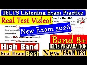 IELTS LISTENING PRACTICE TEST 2026 WITH ANSWERS | 11.09.2026