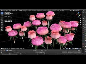 Fleur et Feuillage blender2 90 Tutoriel Français N°7 Svm6 ( Rosae Ericum Bonus)