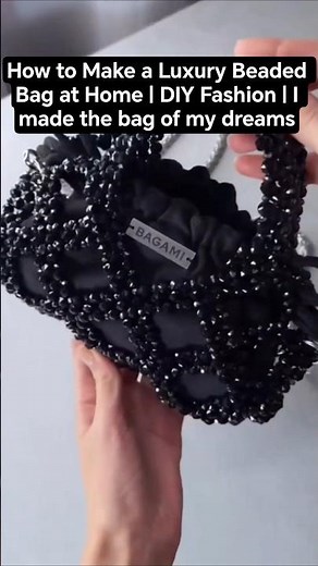 How to Make a Luxury Beaded Bag at Home | DIY Fashion​ | I made the bag of my dreams #diy #handmade