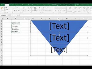 How to make inverted pyramid data in ms excel #powerpoint #pc #productivityhacks #techhowto #pc