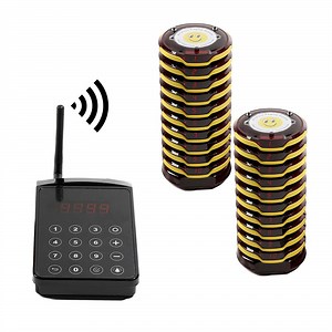 [Hot Item] Wireless Calling System Restaurant Pager System 20 Buzzers Waterproof Breakproof