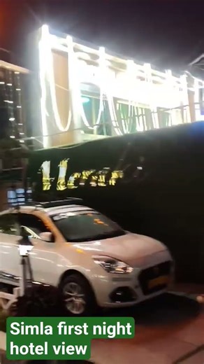 Simla first night hotel view