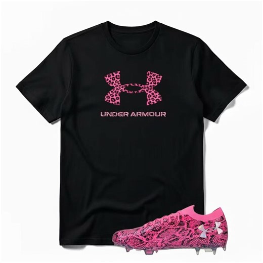 Under Armour Pink Cheetah Printing Logo T-shirt (sneaker Tee) - Etsy