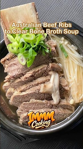 How I made Beef Ribs Clear Bone Broth Soup / Korean Inspired