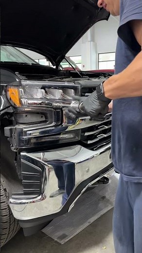 Silverado remove grill #carrepair #automobile #auto #autorepair #mechanic