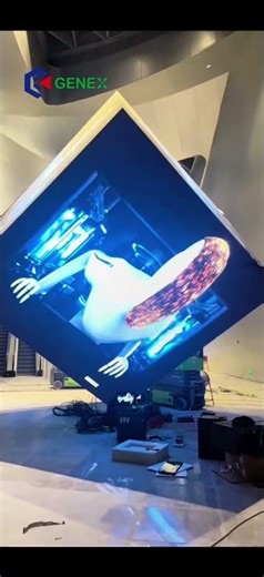 Genex LED Cube Transformation: From Installation to 360° Immersive Playback!#LED #leddisplay #lgenex