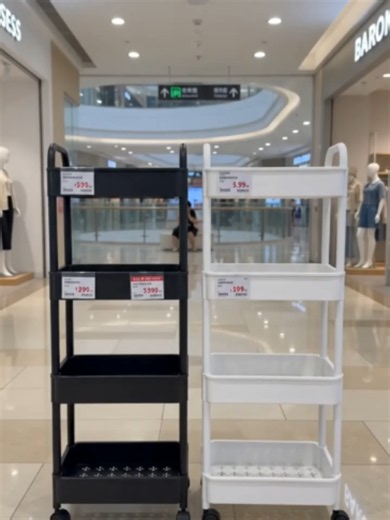 キャスター付き多段収納ワゴン🛒 トイレ・リビング・ベッドサイド OK スナックや小物まとめて収納、移動簡単キャスター付き多層収納ワゴン ベッドサイド / トイレ / リビング小物収納#収納ワゴン# キャスター付きラック# 小物収納# ベッドサイド収納# 家事便利グッズ