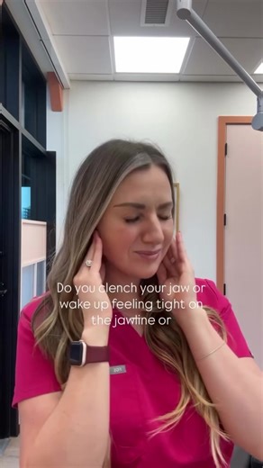 The masseter muscle can be the source of TMJ pain. We find patients experience a ton of relief with a few in office injections - and pain relief can last up to 6 months. #tmj #tmjpain #masseterbotox #jawlineslimming #nurseinjector
