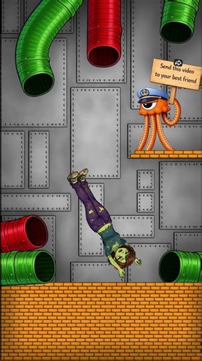 🌀Zombie Woman & Stinger Flynn Lost in the Pipes. #minecraft #funnyanimation #gartenofbanban