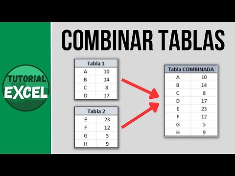 COMBINAR TABLAS en Excel