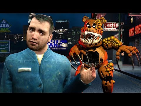 Hiding from TWISTED FREDDY & Other FNAF Animatronics in Garry's Mod!