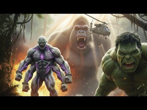 🔥 Hulk & Kong Gorilla VS Alien Monster – They Weren’t Ready For This (Epic Battle Continues)