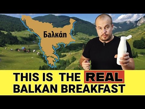 REAL Balkan Man show how REAL BALKAN BREAKFAST looks like