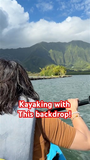 Tandem Kayaking Kaneohe Bay: Mountains, Islands, and My "Water Taxi" 🛶