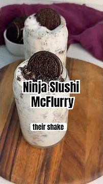4 Ingredient Ninja Slushi McFlurry hits harder when you make it at home. #ninjaslushi