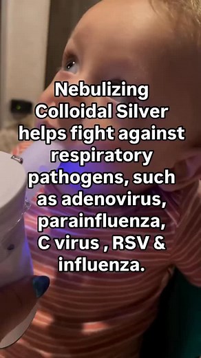 Colloidal Silver Lung Detox 🫁 Dosages are 3ml-5ml for a nebulizer Turn on and run for 10-20 min per session -Babies 1-3ml nebulizer for 1-2 min - Kids 3ml nebulize for 3-5 min - Adults 4-5ml nebulizer for 5-10 min Make sure to run nebulizer until liquid is gone. For my 6 kids I have Silver on hand at all times ! Make sure you’re using pure undiluted 50-500ppm REAL Silver to nebulizer, Silver should NOT be clear really silver has a grey / copper color . Make sure you have silver & a nebulizer in