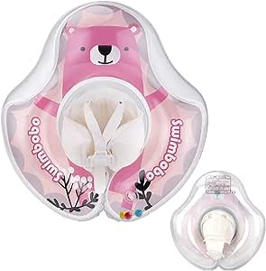 Baby Pool Floats with Safe Bottom Support, Inflatable Swim Float for Kids 1-3 Years Old