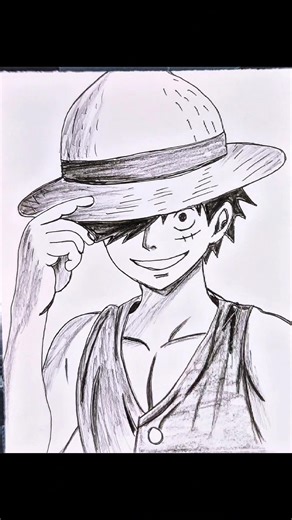How To Draw Luffy #tutorial #onepiece #art