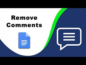 How to remove comments in google docs app