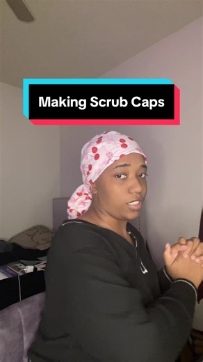 Ponytail Satin Lined Scrub Cap for Seamstress