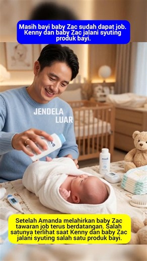 Tanpa Amanda, Kenny Austin & Baby Zac Jalani Syuting Iklan