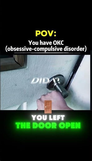 POV you have OCD and can't stop checking the door #MentalHealth #Relatable