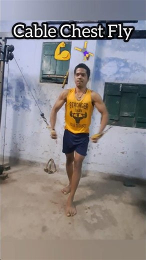 Cable Chest Fly exercise.... #gymnast