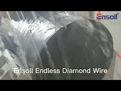 ESV300 - 4T Cut silicon ingot-Endless Diamond Wire Loop Saw #solar #semiconductor #silicon #ingot