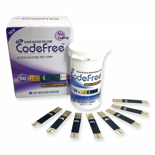 SD Codefree & LipidoCare Blood Glucose Test Strips - UK Customers