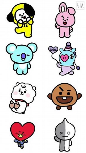 How to draw BT21 Compilation