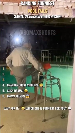 Ranking FUNNIEST POOL FAILS 💦 #shorts